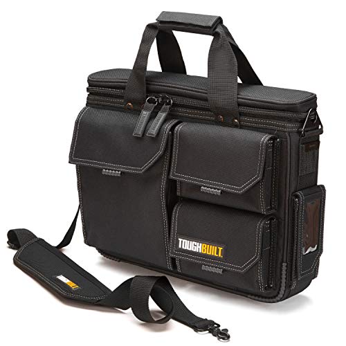 ToughBuilt - Quick Access Laptop Bag - Medium, Rugged HardBody Construction with Protective Padding, Fits 13' - 17' Laptops, Compatible with ClipTech  Pouches - (TB-EL-1-M2)