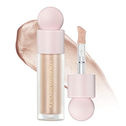 MEICOLY Light Liquid Highlighter,Long Lasting Liquid Luminizer Shimmer Stick,Waterproof Smooth Highlight Face Illuminator,Silky Natural Glow Makeup Sparkly Highlighters for Face,02 Mesmerize