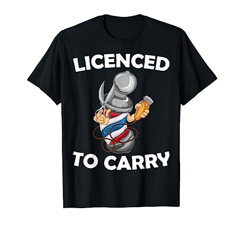 Funny Barber Design For Men Hair Stylist Barbershop Lovers T-Shirt