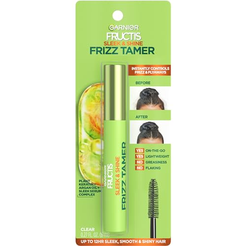 Garnier Fructis Sleek & Shine Frizz Tamer Slicking Hair Serum Wand for Frizz and Flyaways, 0.28 Fl Oz