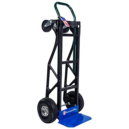 American Lifting 700 lb Capacity Ultra Lightweight Super Strong Nylon Convertible Hand Truck & Dolly