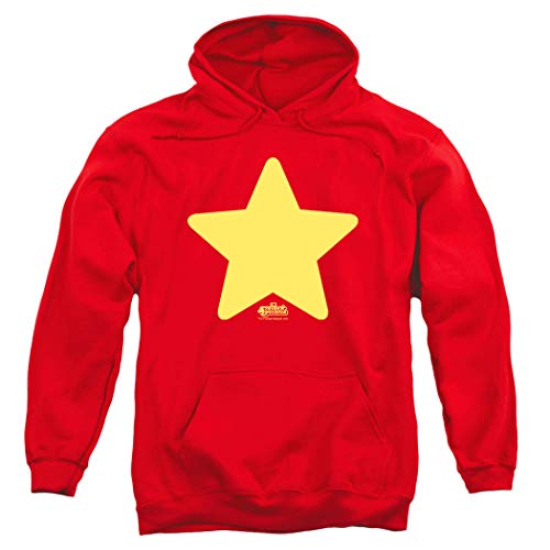 Steven Universe Star Cartoon Network Pullover Hoodie Sweatshirt & Stickers (Medium)