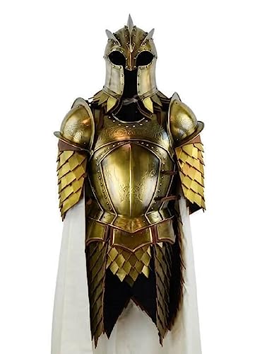 Medieval Steel Kingsguard Half Body Armor Suit ~ SCA Larp Warrior Knight Armour Suit ~ Kingslayer Jaime Lannister Armour ~ Halloween Costume