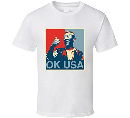 Ok USA Bloodsport 80's Action Movie Hope Funny T Shirt L White