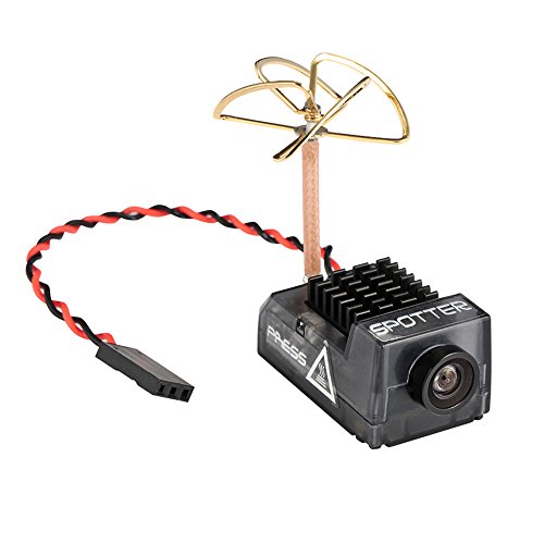 Crazepony Spotter V2 Micro FPV AIO Camera 5.8G with OSD Integrated Mic FOV170 Degree 700TVL Video Transmitter 40CH 20MW-200MW Adjustable VTX for Mini FPV RC Drone