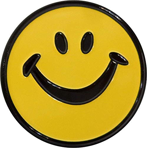 Yellow Happy Face Enamel Pin