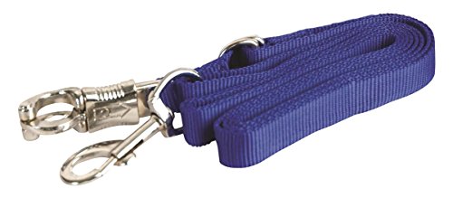 GATSBY LEATHER COMPANY 284220 Adjustable Nylon Crossties with Panic Snap Royal Blue, 5-9'