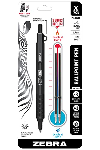 Zebra Pen X-701 Tactical Retractable Ballpoint Pen