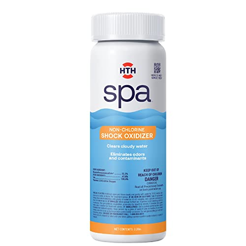 HTH Spa 86135 Non Chlorine Shock Oxidizer, Spa & Hot Tub Chemical Clears Cloudy Water, 2.25 lbs