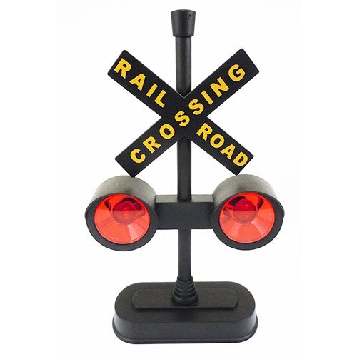 Hayes 15887 Railroad Train / Track Crossing Sign with Flashing Lights and Sounds