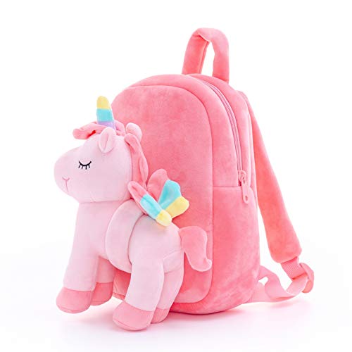 Lazada Kids Backpack Stuffed Unicorn Toy Toddler Backpacks Pink 9.5'