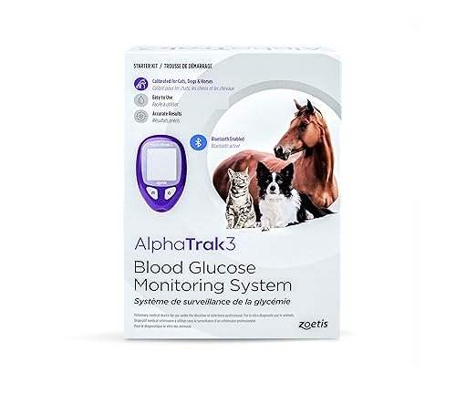 AlphaTRAK 3, 8 Piece Pet Blood Glucose Monitoring Kit for Diabetic Cats, Dogs, and Horses All-in-One Solution for in-Clinic Or at Home, with Digital Results