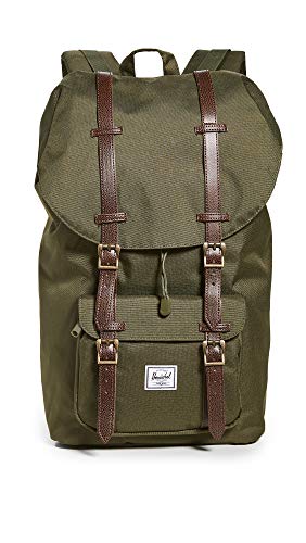Herschel Little America Laptop Backpack, Ivy Green/Chicory Coffee, Classic 25.0L