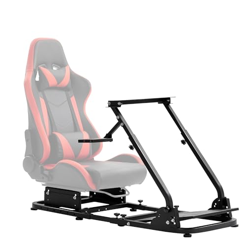 Marada Racing Simulator Cockpit Stand with Gear Lever Removable fit for Logitech,Thrustmaster, G25 G27 G29 G920 G923 T300RS T500, Racing Wheel Stand Sim Racing Cockpit, No Wheel Pedal Seat