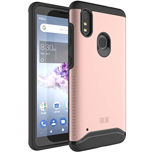 TUDIA DualShield Designed for ZTE Blade A3Prime / ZTE Blade A3Y Case, Rose Gold Heavy Duty Dual Layer Protective Case