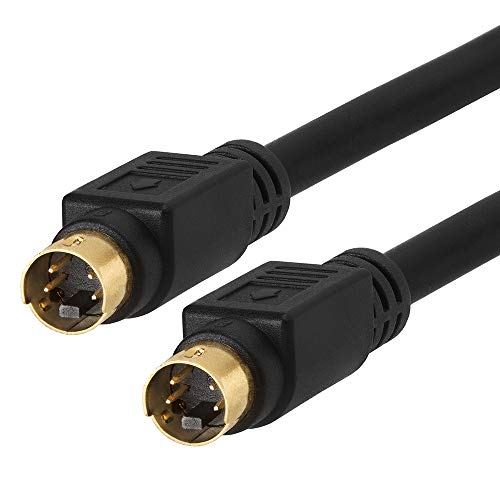 Cmple - S-Video Cable Gold-Plated (SVHS) 4-PIN SVideo Cord - 3 Feet