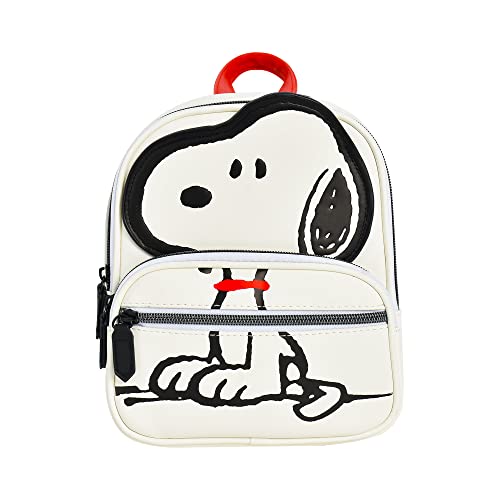 Concept One Peanuts Mini Backpack, Small Travel Bag for Men and Women, Snoopy, 9 Inch