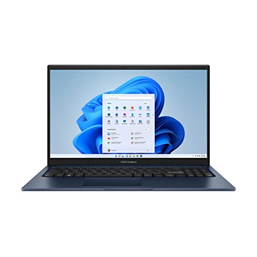 ASUS Vivobook 15 Laptop, 15.6â€ FHD (1920 x 1080) Display, Intel Core i3-1215U CPU, Intel UHD Graphics, 8GB RAM, 128GB SSD, Windows 11 Home in S Mode, Quiet Blue, F1504ZA-AS34