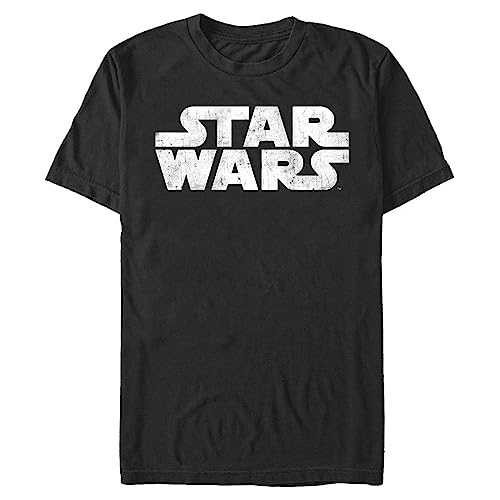 Star Wars Young Men's Simplest Logo T-Shirt, Black, Medium