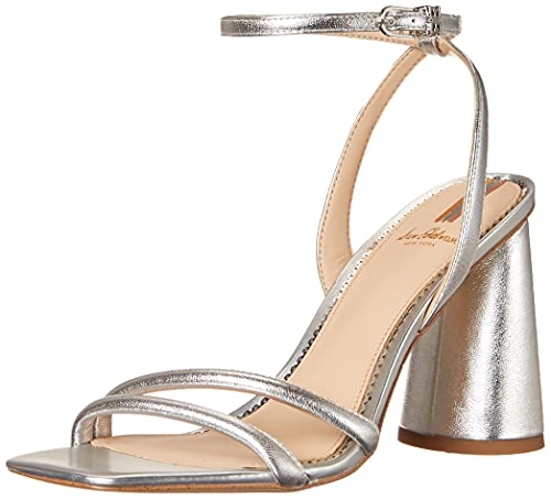 Sam Edelman Women's Kia Heeled Sandal, Soft Silver, 9