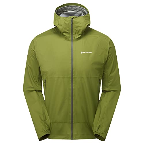 Montane Men's Phase Nano GTX Waterproof Gore-Tex Jacket for Hiking & Trail Running - Alder Green - Large