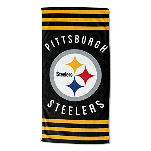 Northwest NFL Pittsburgh Steelers Unisex-Adult Beach Towel, 30' x 60', Stripes