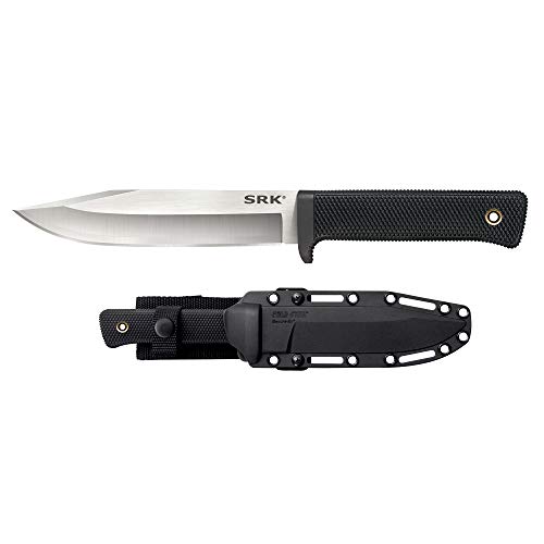 Cold Steel SRK Survival Rescue Tactical Fixed Blade Knife with Secure-Ex Sheath - Standard Issue Knife of The Navy Seals, San Mai Steel