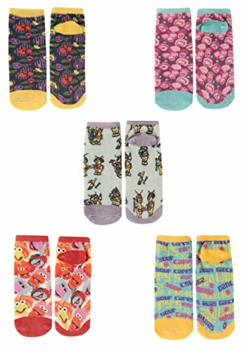 FUN.COM Adult Fraggle Rock 5 Pack Low Cut Socks Standard