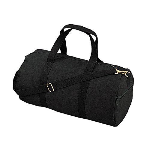 Rothco Canvas Shoulder Bag, Black, 19''