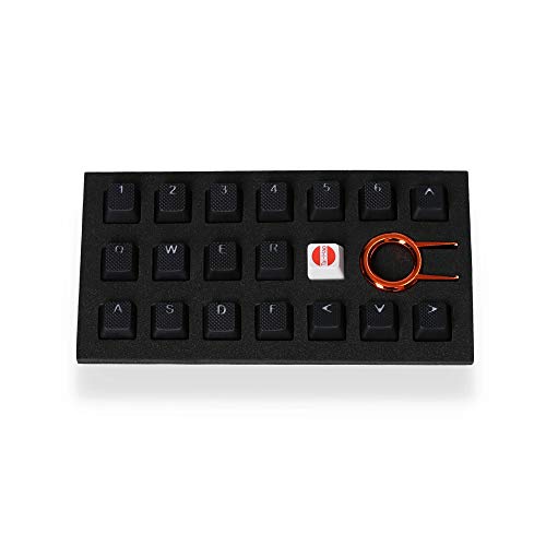 TAI-HAO Taihao Rubber Keycap Set - Black - 18 pcs