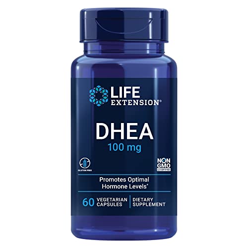 Life Extension DHEA - For Hormone Balance, Immune Support, Sexual Health, Bone & Cardiovascular Health and Anti-Aging and Mood Support Non-GMO, Gluten-Free - 60 Vegetarian Capsules