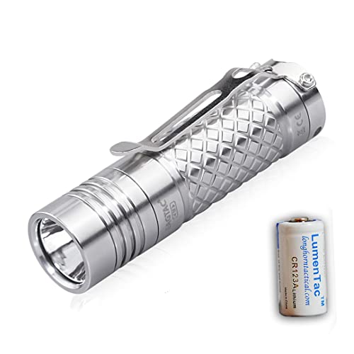 eagletac D3C Clicky Titanium MKII 800 Lumen Ultra-Compact Everyday Carry Flashlight with LumenTac Battery