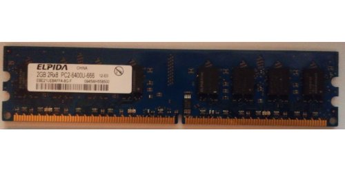 Elpida 2GB 2Rx8 PC2-6400U-666 (EBE21UE8AFFA-8G-F)