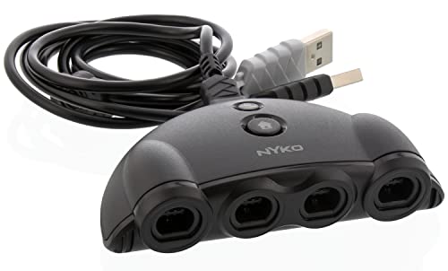 Nyko Retro Controller Hub Plus - Gamecube Controller Adapter for Nintendo Switch, Connect up to 4 Controllers with Turbo and Home Button, Compatible with Super Smash Bros