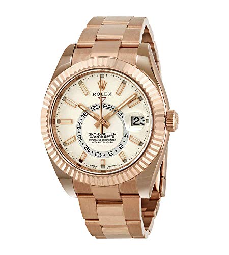 Rolex Sky-Dweller White Dial Automatic Men's 18kt Everrose Gold Oyster Watch 326935WSO