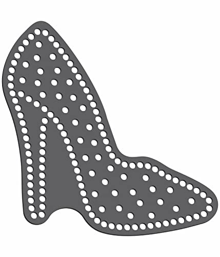 Rhinestone Genie HIGH Heel-Dotted 5' Magnetic Rhinestone Template, Black