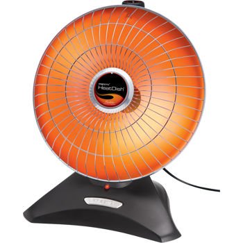 Presto, Heatdish Plus Parabolic Heater 120 Volts Ac, 1000 Watts, Infinite Switch Technology with Multiple Heat Settings Compare Product