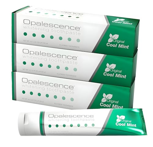 Opalescence Whitening Toothpaste Original Formula (Pack of 3) - Oral Care, Mint Flavor, Gluten Free - 4.7 Ounce - TP-5166-3
