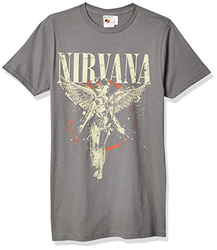 Nirvana unisex adult Nirvana in Utero T-shirt, Asphalt, X-large T Shirt, Asphalt, X-Large US