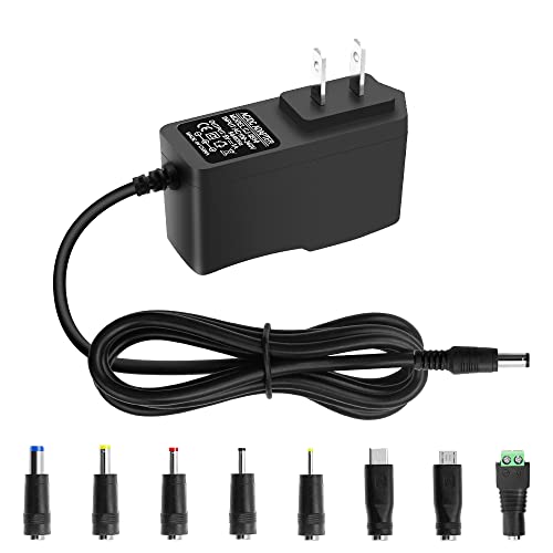 Arkare 5V 1A DC Power Supply Adapter 5W AC/DC Charger AC 100V-240V to DC 5 Volt 1Amp 0.5A Replacement Power Cord for Security Camera Baby Monitor Graco Swing TV Box Raspberry Pi USB Type C with 8TIPS