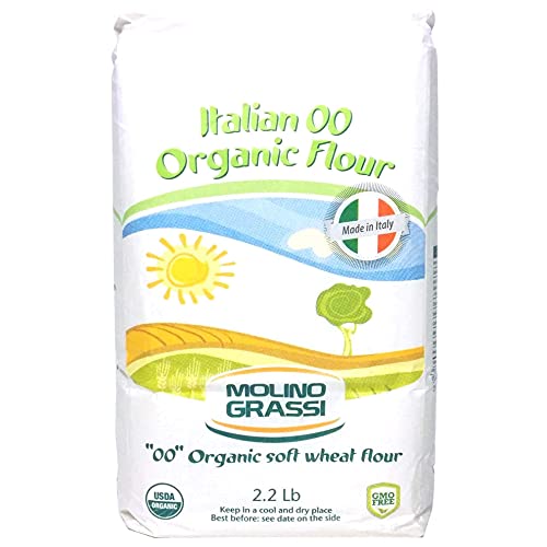 Molino Grassi USDA Organic Italian '00' Soft Wheat Flour - 2.2 lb (2 Pack) (1 Pack)