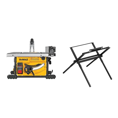 DEWALT Portable Table Saw with Stand, 8-1/4 inch, up to 48-Degree Angle Cuts (DWE7485WS)