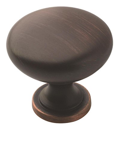 Amerock, Oil Rubbed Bronze | 1-1/4 inch (32 mm) Diameter | Edona | 1 Pack | Drawer Knob | Cabinet Hardware