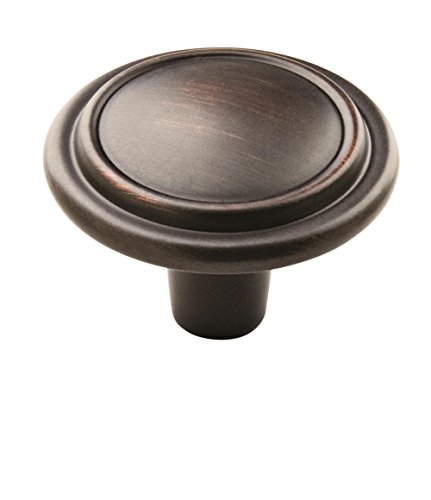 Amerock | Cabinet Knob | Oil Rubbed Bronze | 1-1/4 inch (32 mm) Diameter | Everyday Heritage | 1 Pack | Drawer Knob | Cabinet Hardware