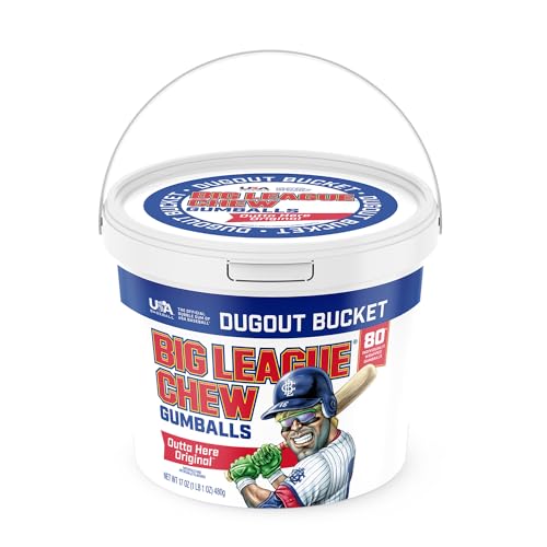 Big League Chew - Original Bubble Gum Flavor + 80pcs Individually Wrapped Gumballs + For Games, Concessions, Picnics & Parties