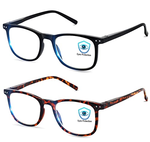 AOSM Blue Light Blocking Glasses, Blue Blocker Computer Glasses for Men Women, Anti Glare 400 UV & Eye Strain Fake Square Glasses