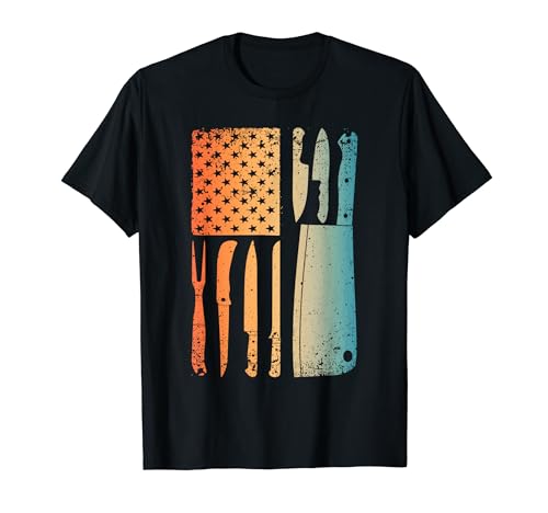 Cool Chef Art For Men Women Sous Chef Knives Culinary Cook T-Shirt