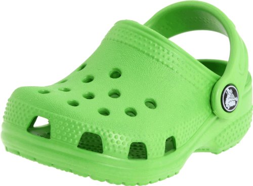 Crocs Unisex-Baby Classic Littles Clogs |Baby Shoes, Lime, 2-3 Infant