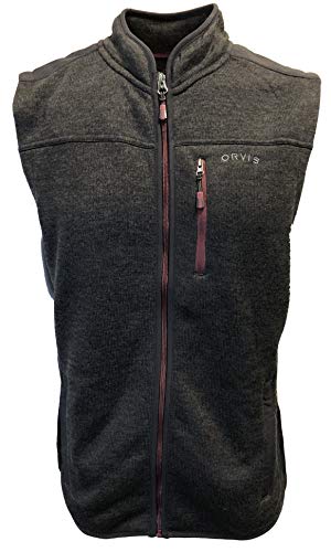 Orvis Sweater Fleece Vest (Medium, Black)