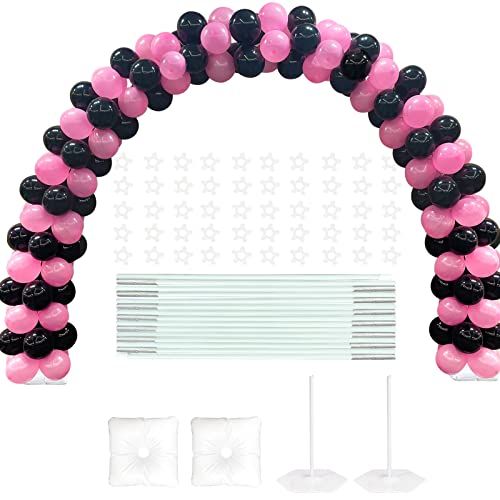YALLOVE 21ft Balloon Arch Stand Kit, Free Combination in Width and Height (e.g. 10ft x 7.5ft), Convenient to Assemble and Disassemble